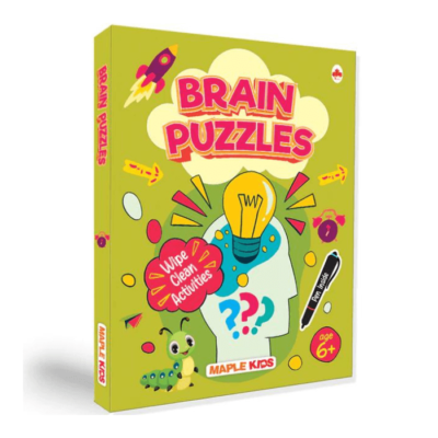 Brain Puzzles – Wipe Clean Activity Sheets for Kids
