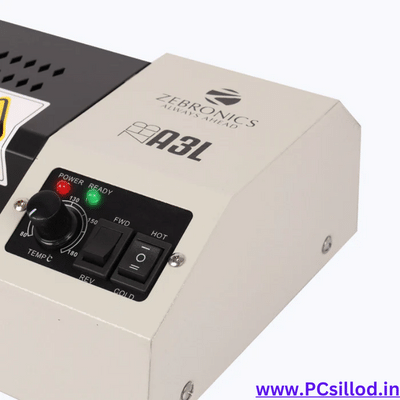 Zebronics ZEB-A3L Thermal Laminator / Hot/Cold Control Switch with LED Indicators / Compatible Size Upto A3