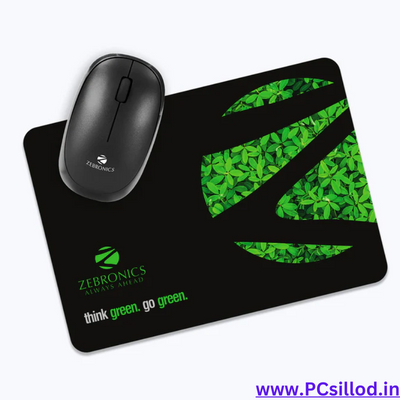 Zebronics Mouse Pad / Zeb-Comfort / High grip rubber base / roll and go design